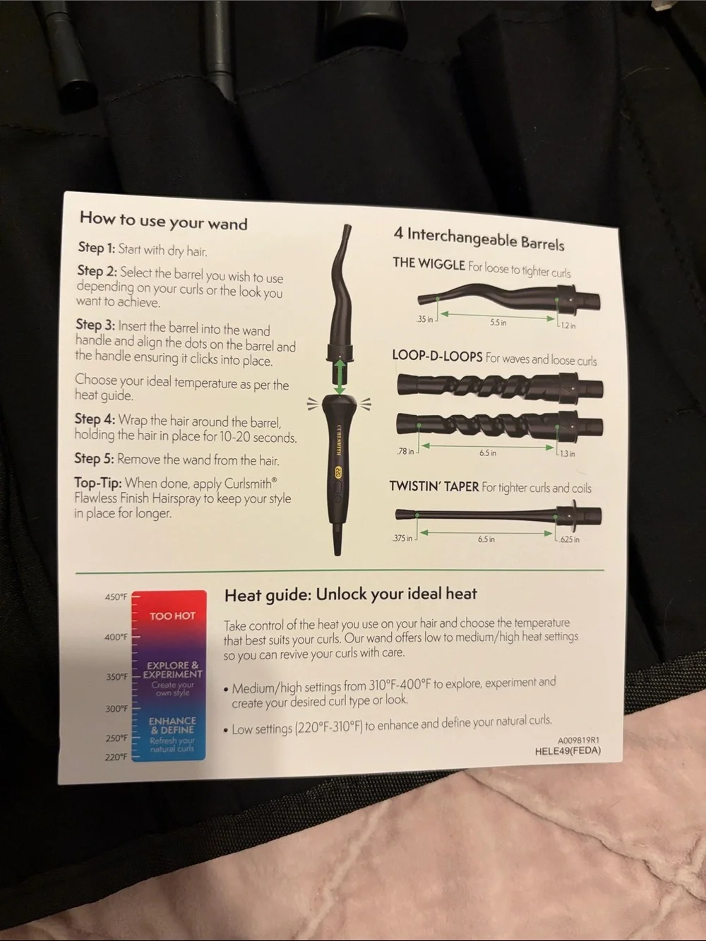 Defrizzion Curl Reviving Wand (NWOT)